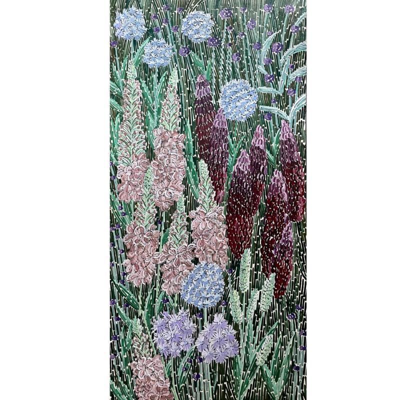 Peinture Fleurs d'été par Dmitrieva Daria | Tableau Impressionnisme Acrylique Nature