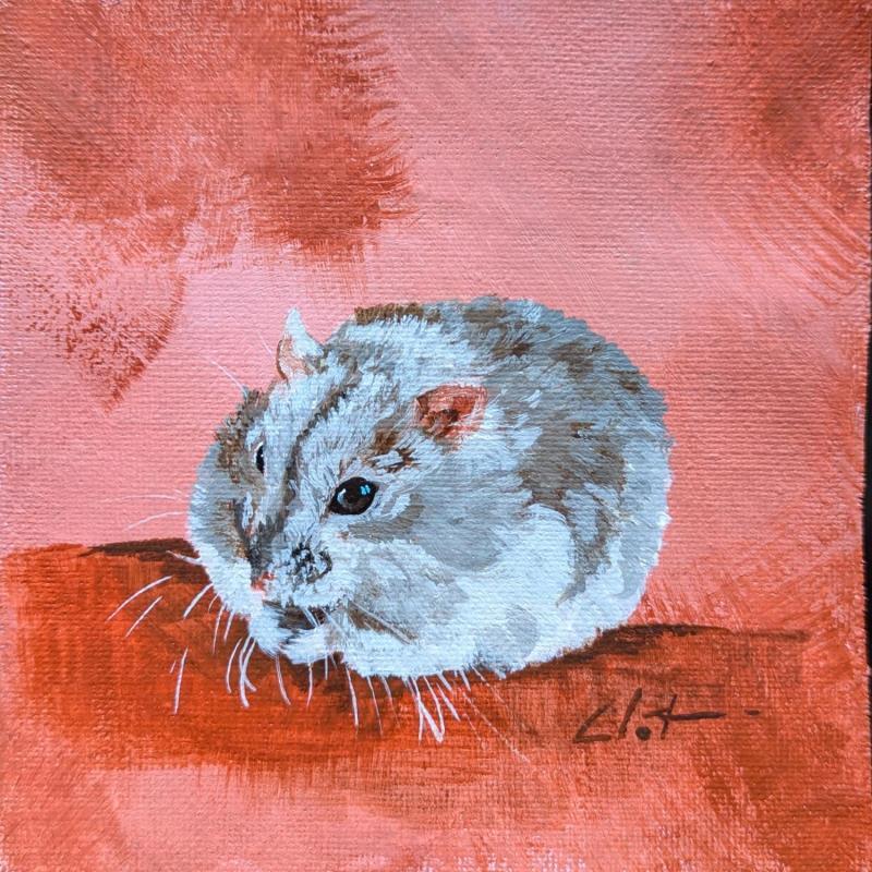 Peinture René  par CLOT | Tableau Figuratif Animaux Acrylique