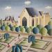 Painting Angers, la chapelle St Jean-Baptiste  by Davy Bouttier Elisabeth | Painting Naive art Architecture Oil