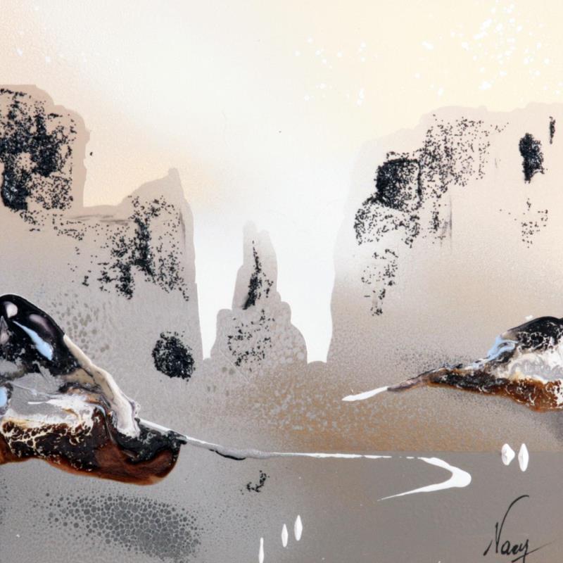 Peinture C3148 par Naen | Tableau Abstrait Acrylique Encre