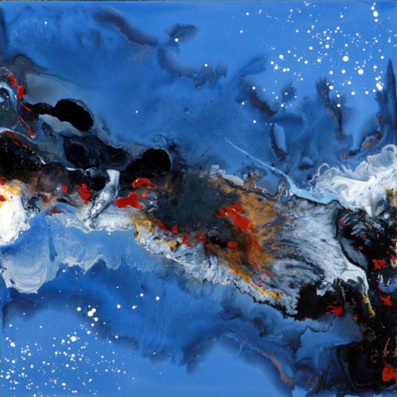 Peinture C2590 par Naen | Tableau Abstrait Acrylique Encre