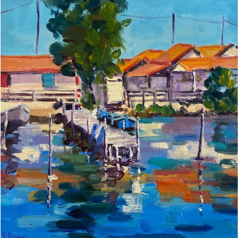 Painting Le chenal de Messalonghi by Aliamus Béatrice  | Painting Oil