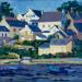 Painting Les toits de Locmiquel  by Aliamus Béatrice  | Painting Oil