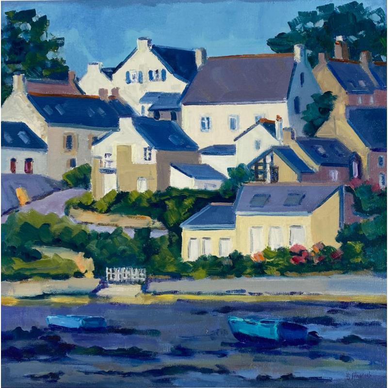 Painting Les toits de Locmiquel  by Aliamus Béatrice  | Painting Oil
