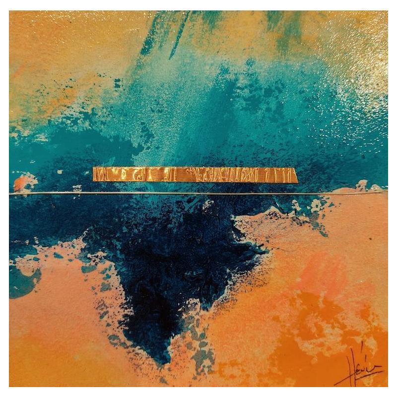 Painting Abstraction #3076 by Hévin Christian | Painting Abstract Minimalist Oil Acrylic Pastel