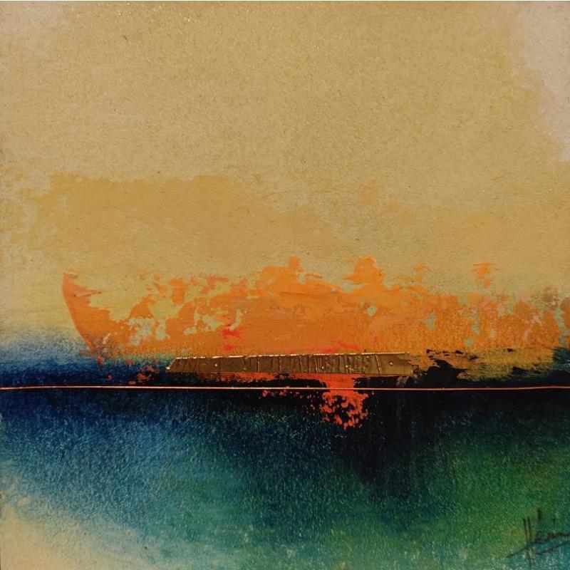 Painting Abstraction #3086 by Hévin Christian | Painting Abstract Minimalist Oil Acrylic Pastel