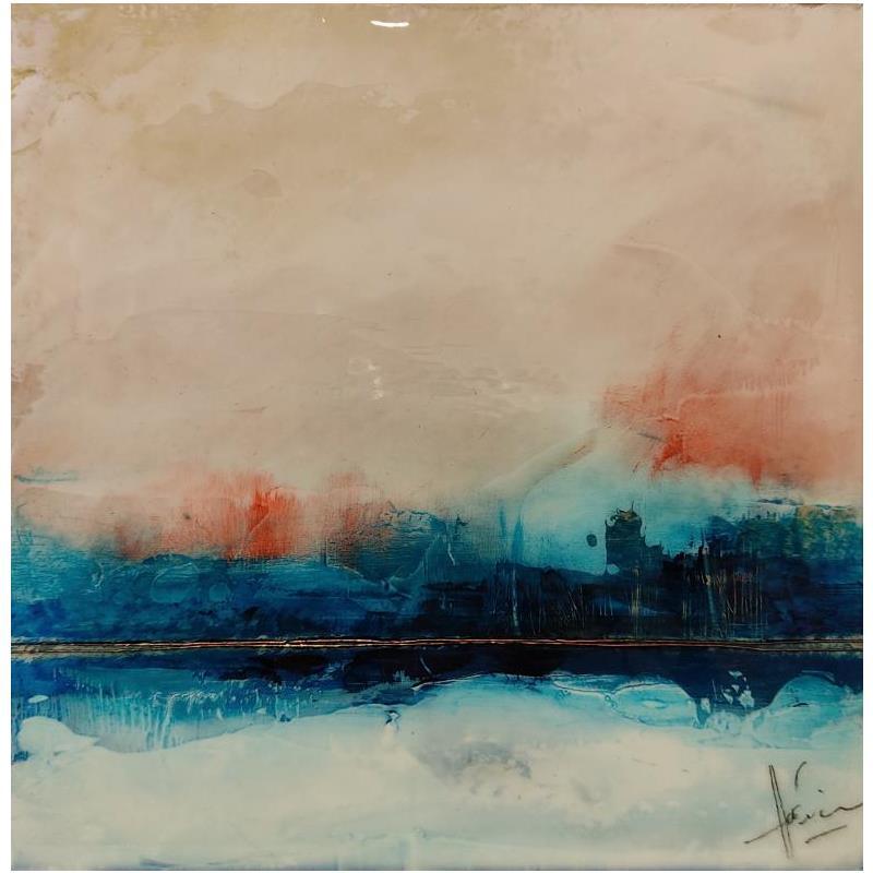 Peinture Abstraction #3084 par Hévin Christian | Tableau Abstrait Minimaliste Huile Acrylique Pastel