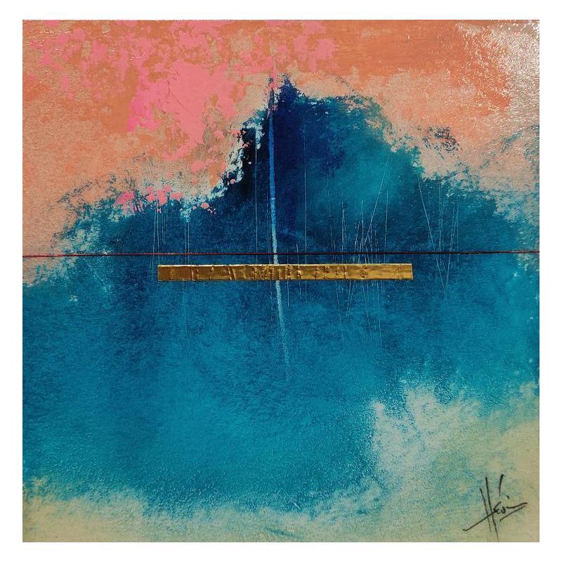 Painting Abstraction #3085 by Hévin Christian | Painting Abstract Minimalist Oil Acrylic Pastel