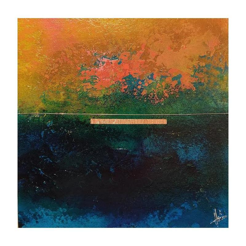 Peinture Abstraction #3088 par Hévin Christian | Tableau Abstrait Minimaliste Huile Acrylique Pastel