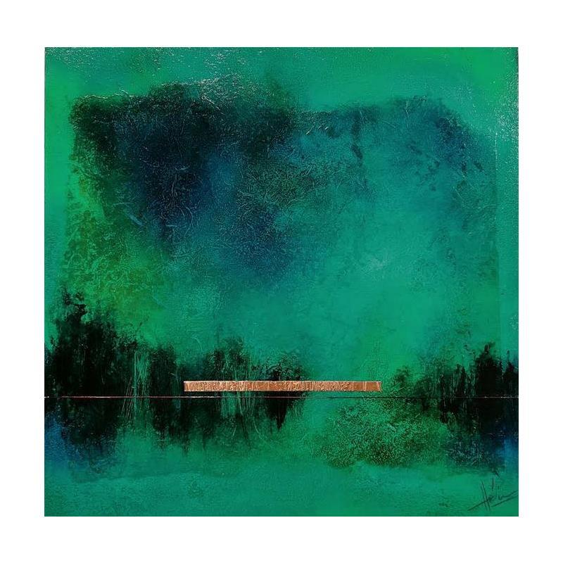 Peinture Abstraction #3099 par Hévin Christian | Tableau Abstrait Minimaliste Huile Acrylique Pastel