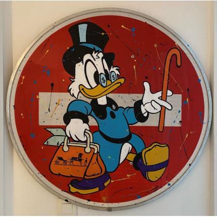 Gemälde Départ en weekend von Marie G.  | Gemälde Pop-Art Acryl, Collage Pop-Ikonen