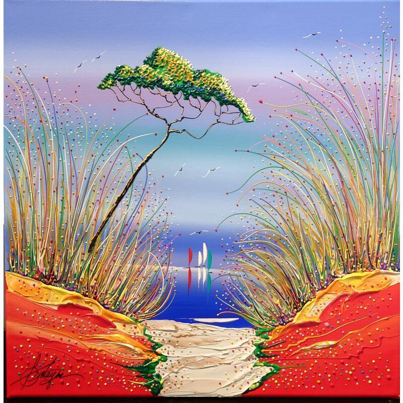 Painting Viens m'aimer ici by Fonteyne David | Painting Figurative Acrylic