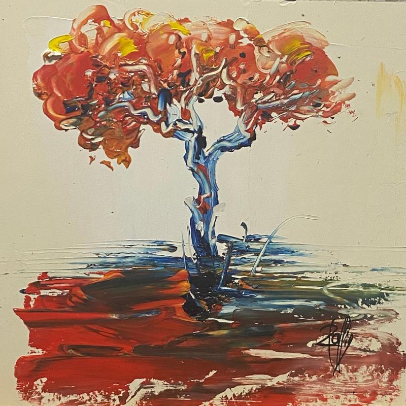 Gemälde Instant orangé von Raffin Christian | Gemälde Figurativ Natur Öl