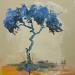 Gemälde Arbre bleu von Raffin Christian | Gemälde Figurativ Natur Öl