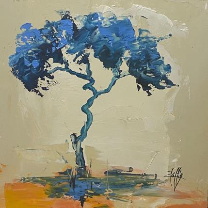 Gemälde Arbre bleu von Raffin Christian | Gemälde Figurativ Öl Natur, Pop-Ikonen