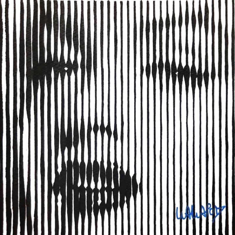 Pintura Monroe lignes  por Wawapod | Pintura Pop art Iconos pop Acrílico Posca