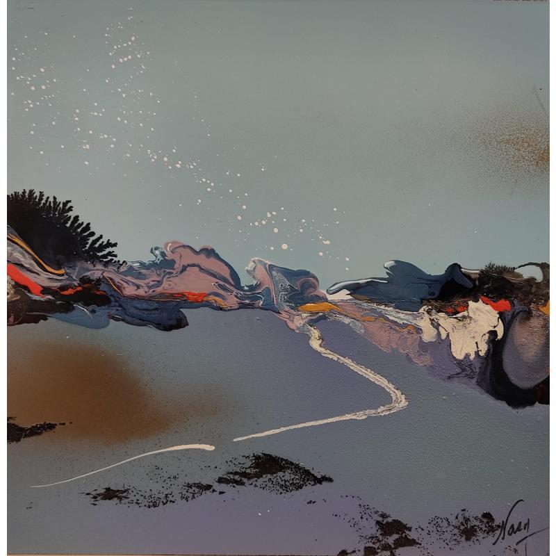 Peinture C2943 par Naen | Tableau Abstrait Minimaliste Acrylique Encre