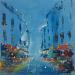 Peinture Nocturne par Raffin Christian | Tableau Figuratif Urbain Huile