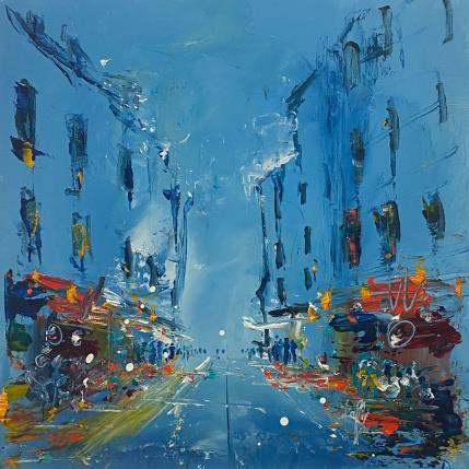 Peinture Nocturne par Raffin Christian | Tableau Figuratif Huile Urbain