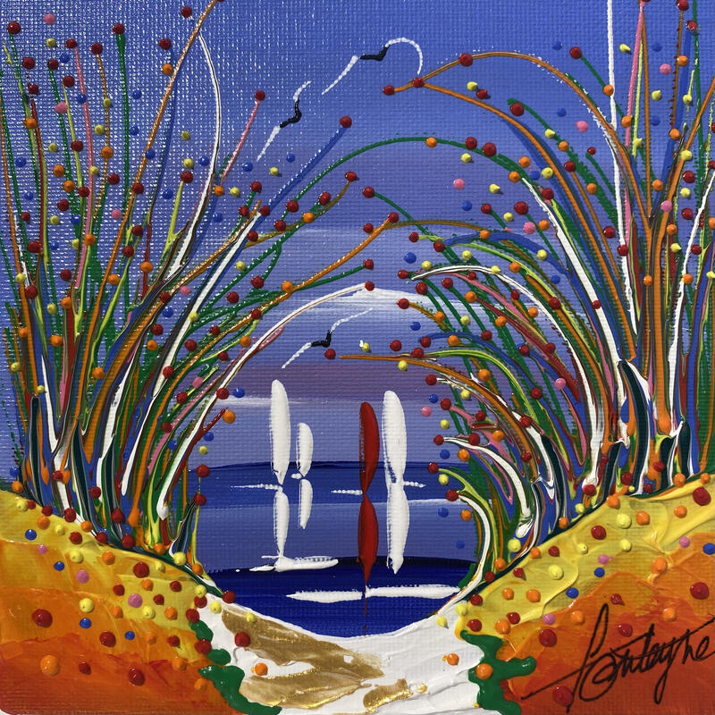Peinture On avance toujours par Fonteyne David | Tableau Figuratif Acrylique