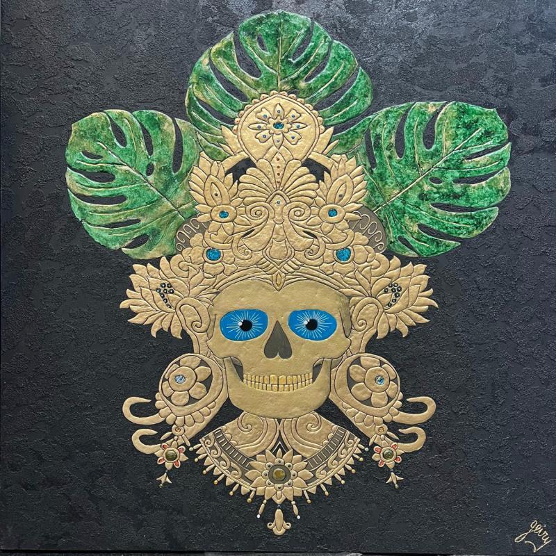 Peinture polynesie par Geiry | Tableau Matiérisme