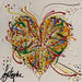 Peinture Voici mon coeur par Fonteyne David | Tableau Figuratif Acrylique