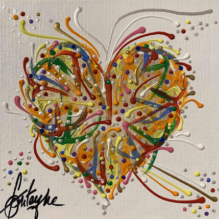Peinture Voici mon coeur par Fonteyne David | Tableau Figuratif Acrylique