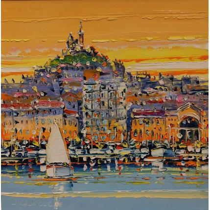 Painting Le petit voilier, Marseille by Corbière Liisa | Painting Figurative Oil Landscapes