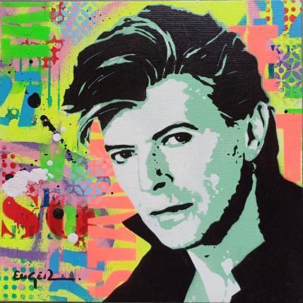Painting DAVID BOWIE by Euger Philippe | Painting Pop-art Acrylic Pop icons