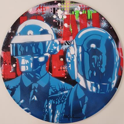 Painting DAFT PUNK VINYLE by Euger Philippe | Painting Pop-art Acrylic Pop icons