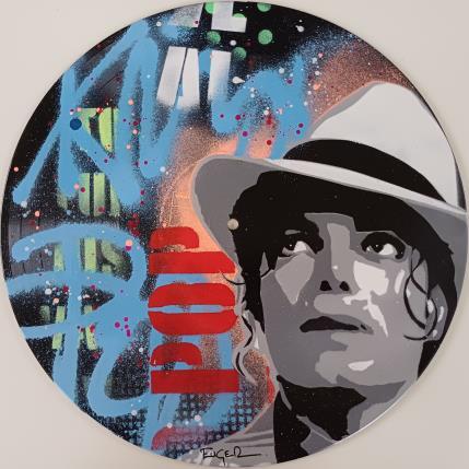 Peinture MICKAEL JACKSON VINYLE par Euger Philippe | Tableau Pop-art Acrylique Icones Pop