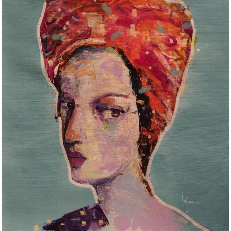 Gemälde Violette a du sang bleu von Yavru Irfan | Gemälde Figurativ Öl