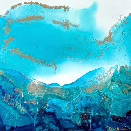 Peinture Poésie marine 1974 par Depaire Silvia | Tableau Abstrait Acrylique Marine, Minimaliste, Paysages