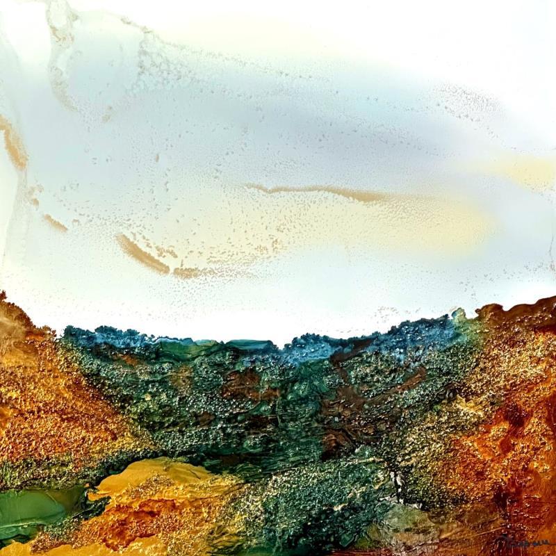 Painting Bronze âge 1918 by Depaire Silvia | Painting Abstract Landscapes Marine Minimalist Acrylic