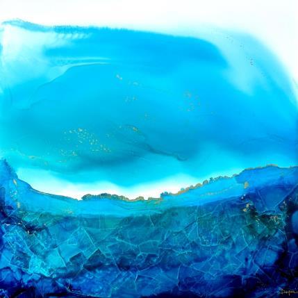 Peinture Poésie marine 2075 par Depaire Silvia | Tableau Abstrait Acrylique Marine, Minimaliste, Paysages