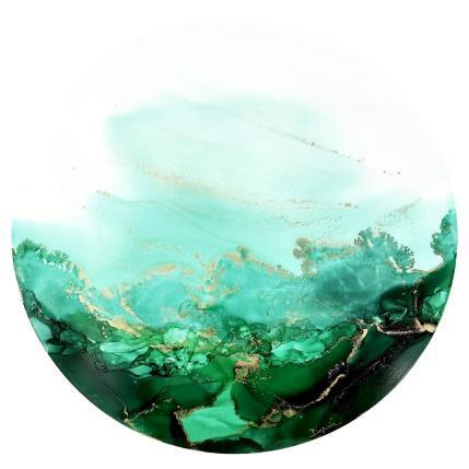 Peinture Poésie végétale 1580 par Depaire Silvia | Tableau Abstrait Acrylique Minimaliste, Paysages