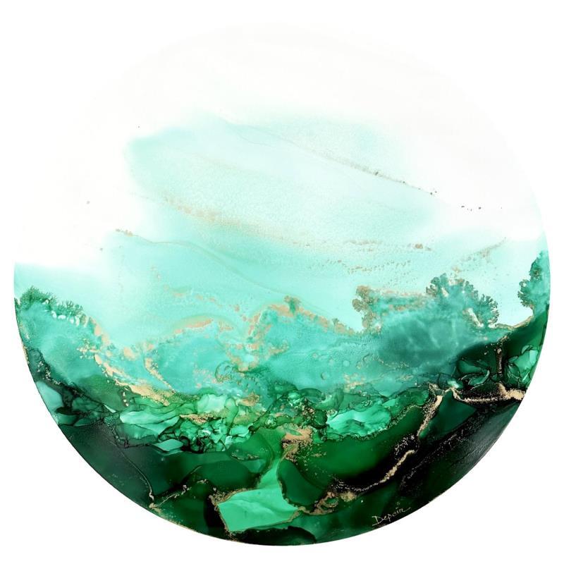 Peinture Poésie végétale 1580 par Depaire Silvia | Tableau Abstrait Paysages Minimaliste Acrylique