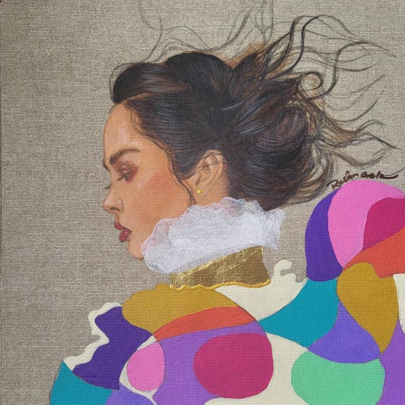 Peinture Amandine par Rosângela | Tableau Figuratif Portraits Acrylique
