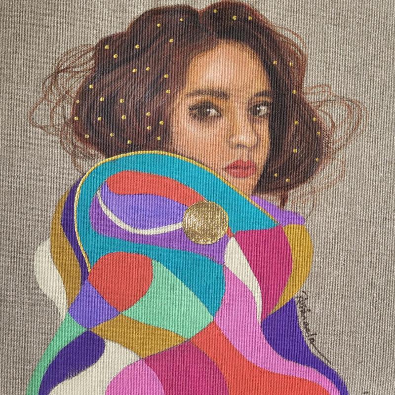 Peinture Alyssa par Rosângela | Tableau Figuratif Portraits Acrylique