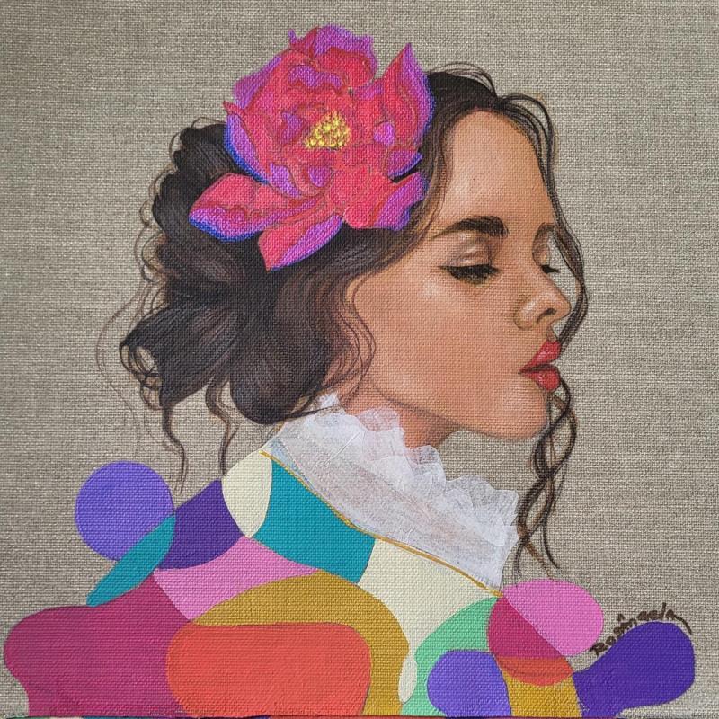 Pintura Adélaïde por Rosângela | Pintura Figurativo Retrato Acrílico