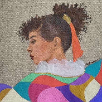 Painting Ayla by Rosângela | Painting Figurative Acrylic Portrait