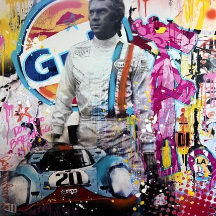 Painting Racing Steve 1971 by Novarino Fabien | Painting Pop-art Pop icons