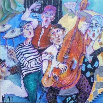Peinture Jazz madness par Garilli Nicole | Tableau Figuratif Acrylique Scènes de vie