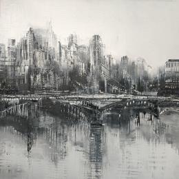 Peinture Melody black 1 par Levesque Emmanuelle | Tableau  Huile