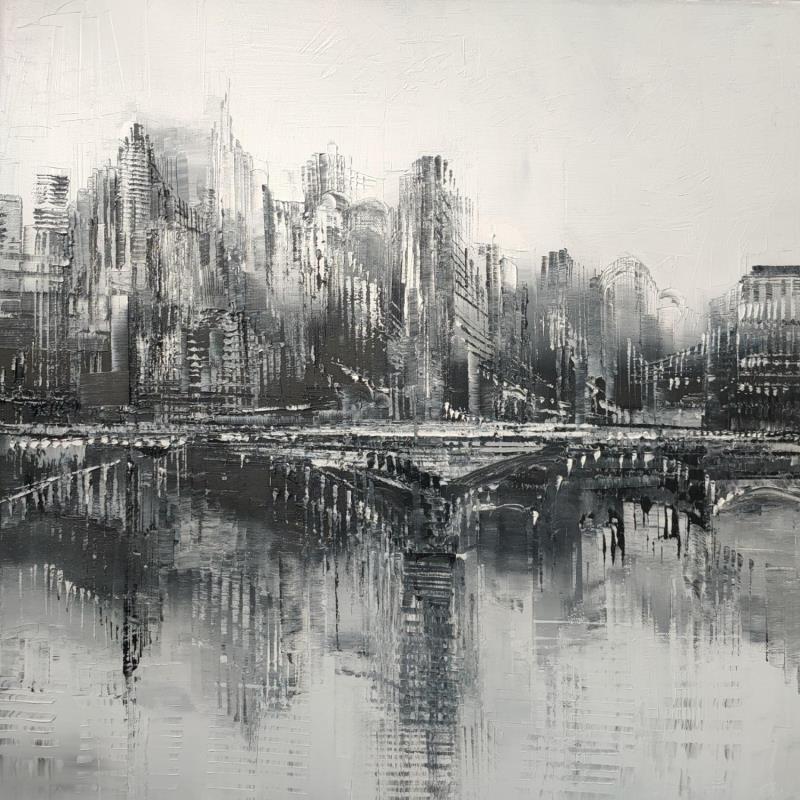 Peinture Melody black 1 par Levesque Emmanuelle | Tableau Huile