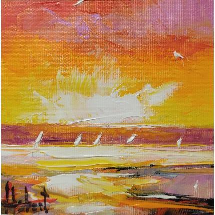 Gemälde Les voiliers von Hébert Franck | Gemälde Figurativ Öl Landschaften, Marine