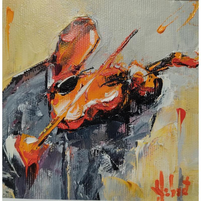 Painting Le violoniste by Hébert Franck | Painting Figurative Landscapes Marine Oil