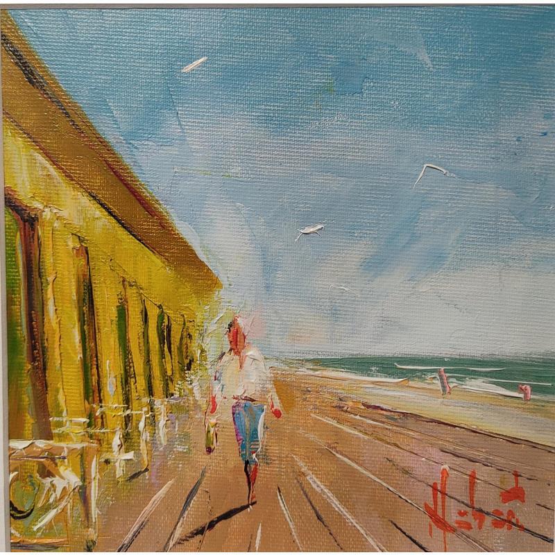 Painting Les planches by Hébert Franck | Painting Figurative Landscapes Marine Oil