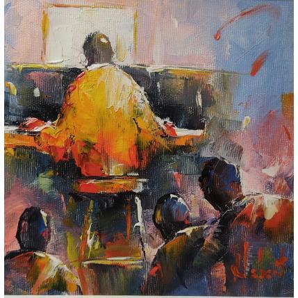 Painting En public by Hébert Franck | Painting Figurative Oil Landscapes, Marine, Pop icons