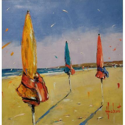 Gemälde A Deauville von Hébert Franck | Gemälde Figurativ Öl Landschaften, Marine